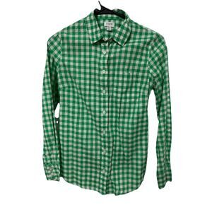 J. CREW Checkered Long-Sleeve Shirt Size XS